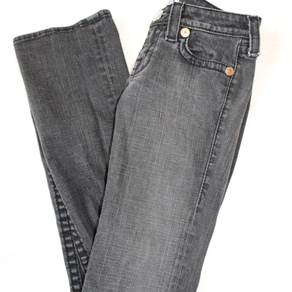 True Religion Denim - True Religion Gray Wash Straight Leg Jeans Size 27
